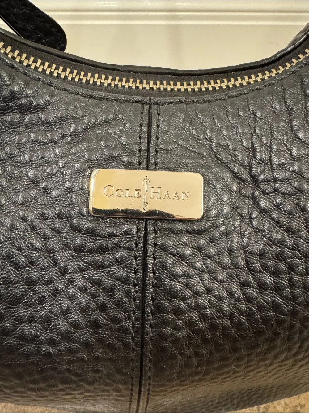 Cole Haan Black Village Hobo Bag